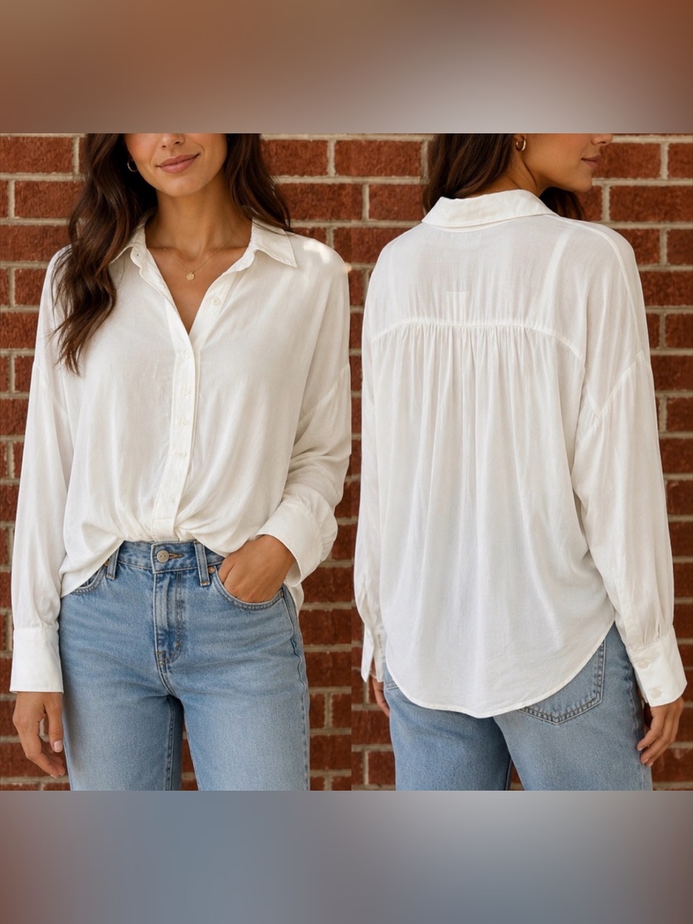 -YFB (Young Fabulous & Broke) NWT Antique White Twist Tourist Top Women X-Small